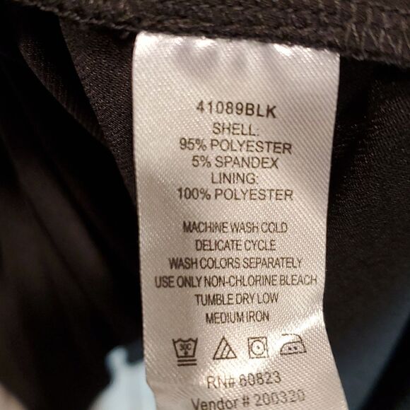 Vintage black women's plus size Clues Collections midi dress - Picture 7 of 10